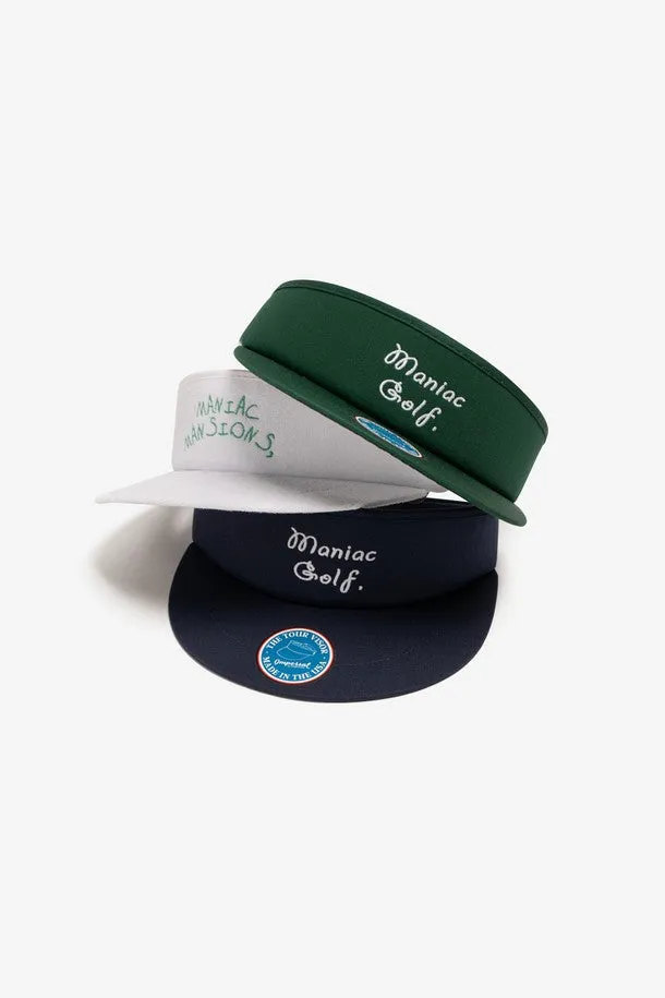 [ Maniac Golf ] Maniac Golf TourVisor_ The Terry Cloth Imperial Tour Visor White