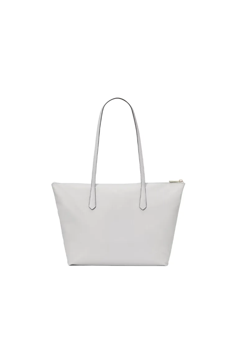 ( PREORDER ) Kate Spade Kitt Tote Bag Medium In Platinum Grey KF586