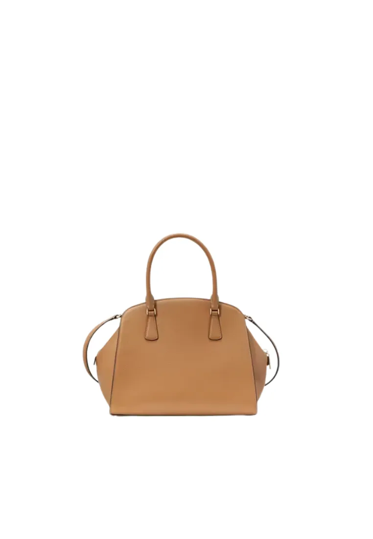 ( PREORDER ) Kate Spade Kyla Satchel Bag Large In Classic Saddle KF526