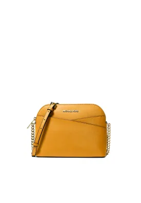 ( PREORDER ) Michael Kors Jet Set Travel Medium Dome Crossbody Bag In Golden Rod 35F1GTVC6T