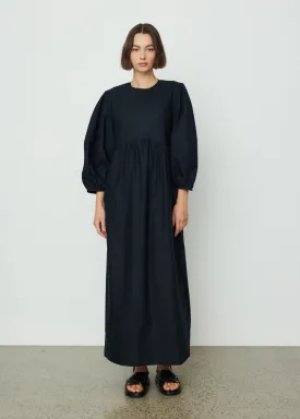 0051 Round Sleeve Long Dress