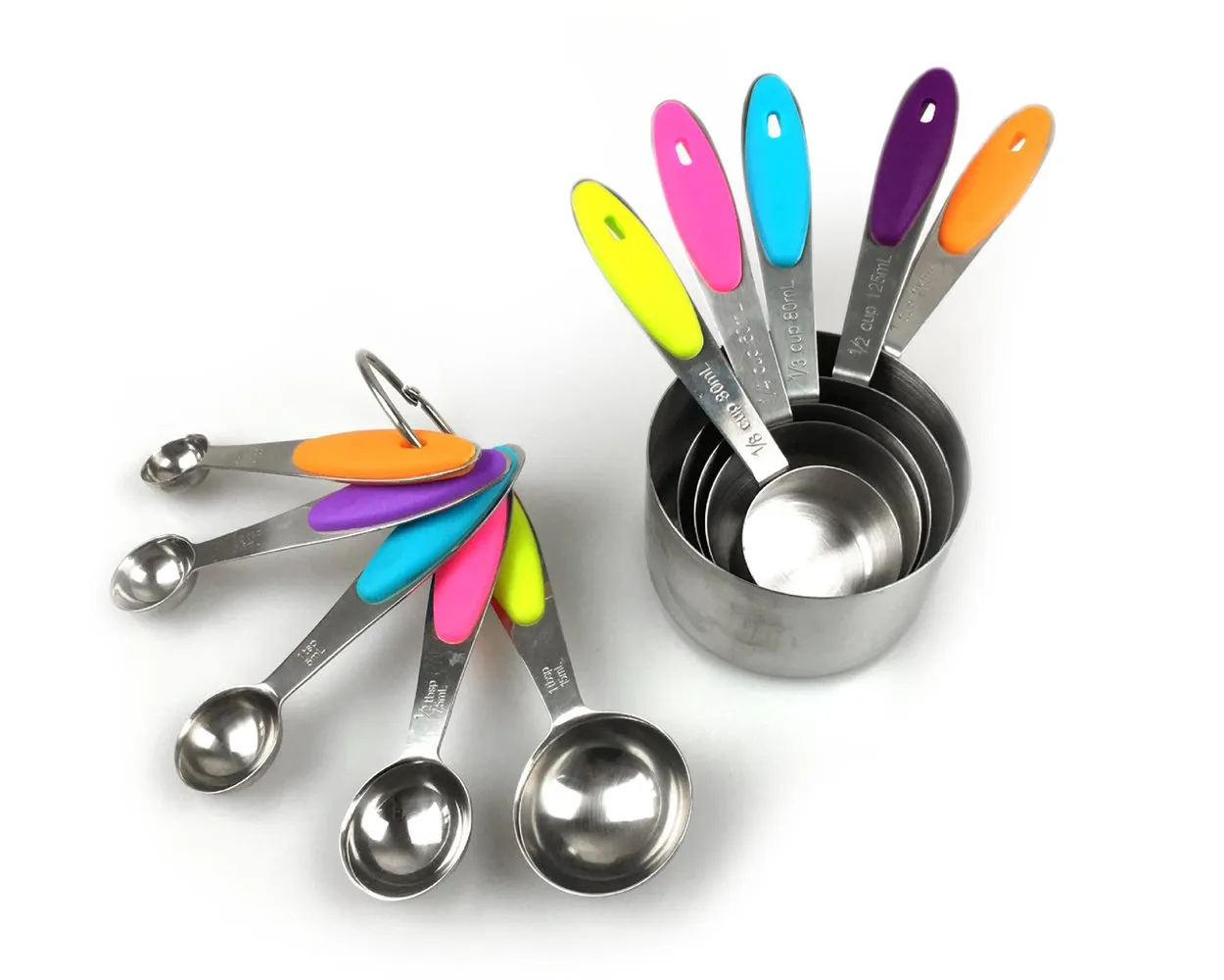 10 Pieces Stainless Steel Measuring Spoons