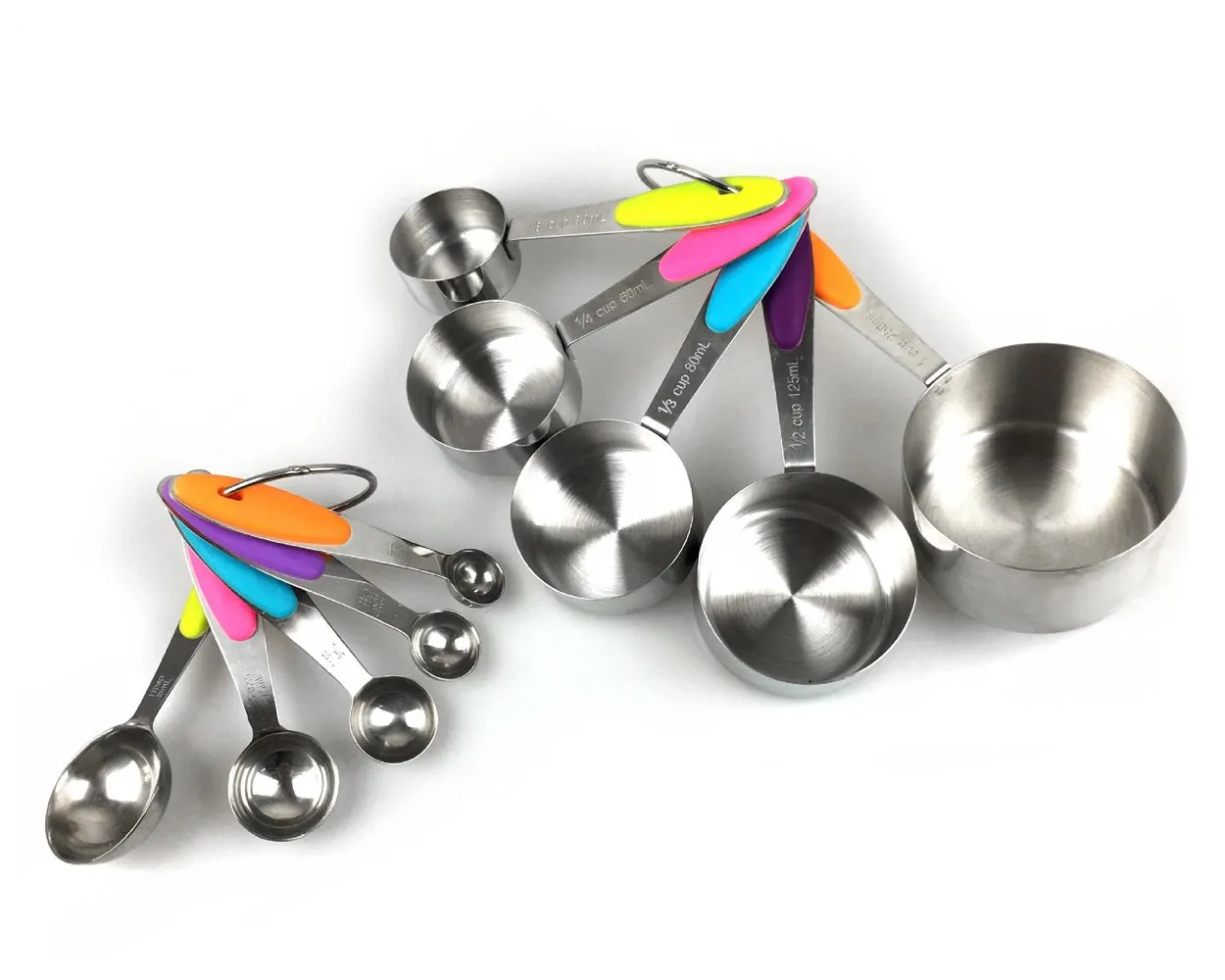 10 Pieces Stainless Steel Measuring Spoons