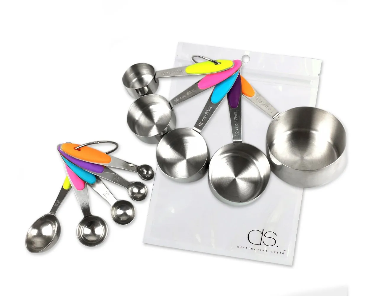 10 Pieces Stainless Steel Measuring Spoons