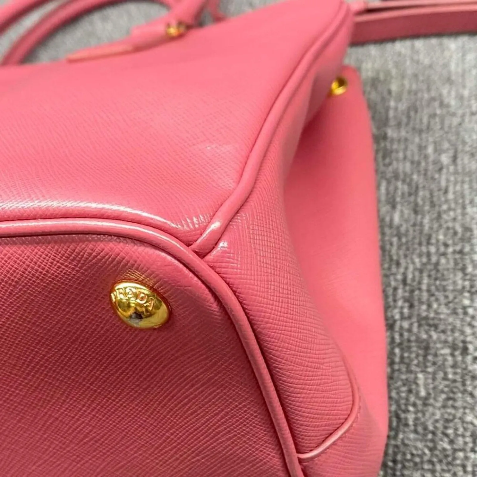 100% Authentic PRADA Galleria Leather Satchel