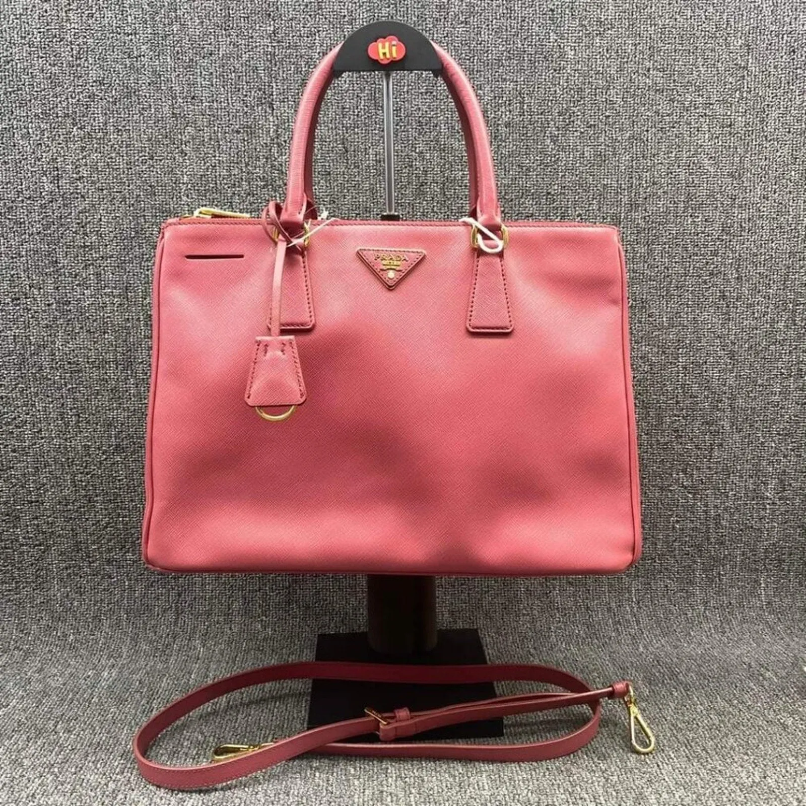 100% Authentic PRADA Galleria Leather Satchel