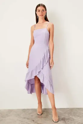 11646 Lilac Hi-Low Strap Dress