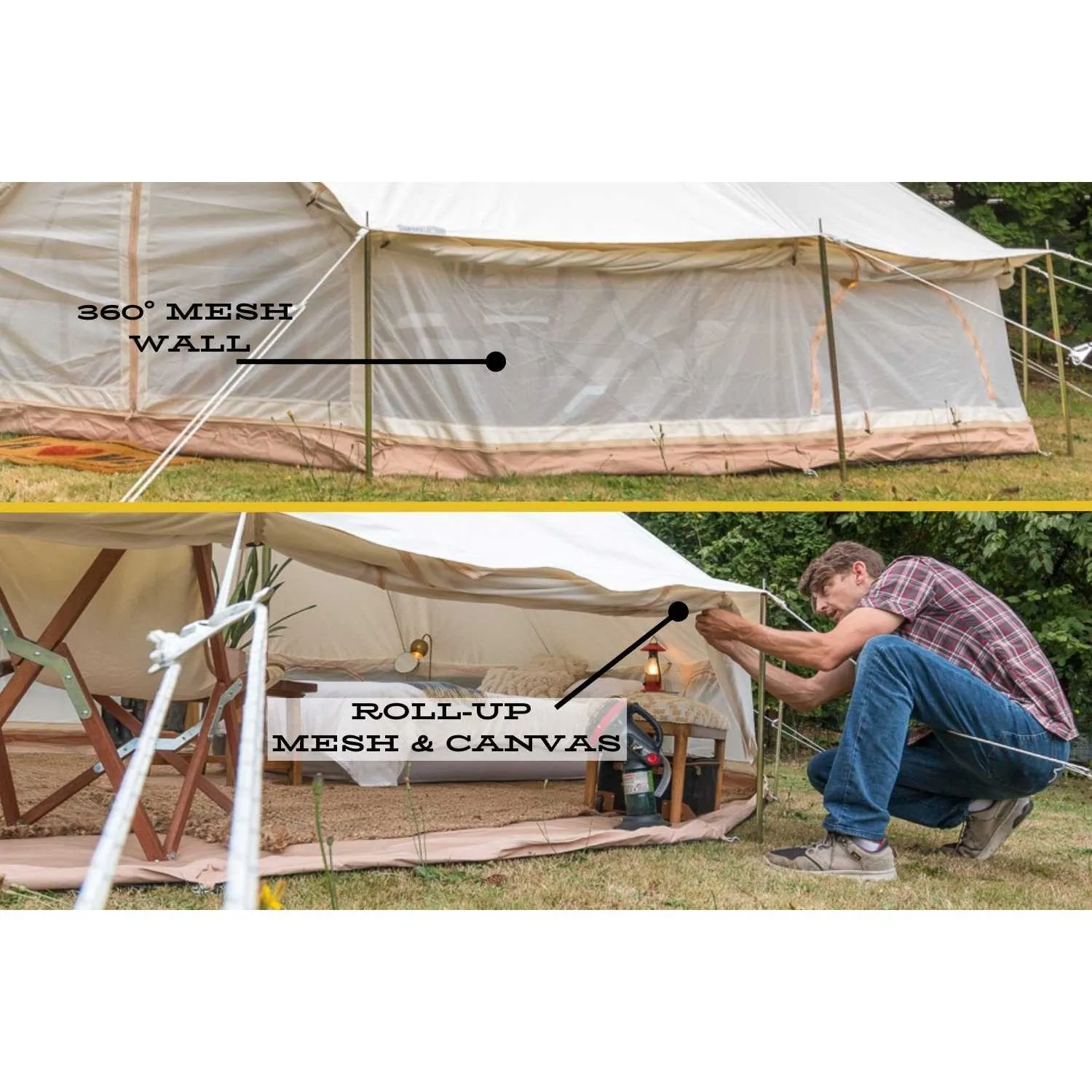 13' (4M) Stella™ Stargazing Canvas Tent