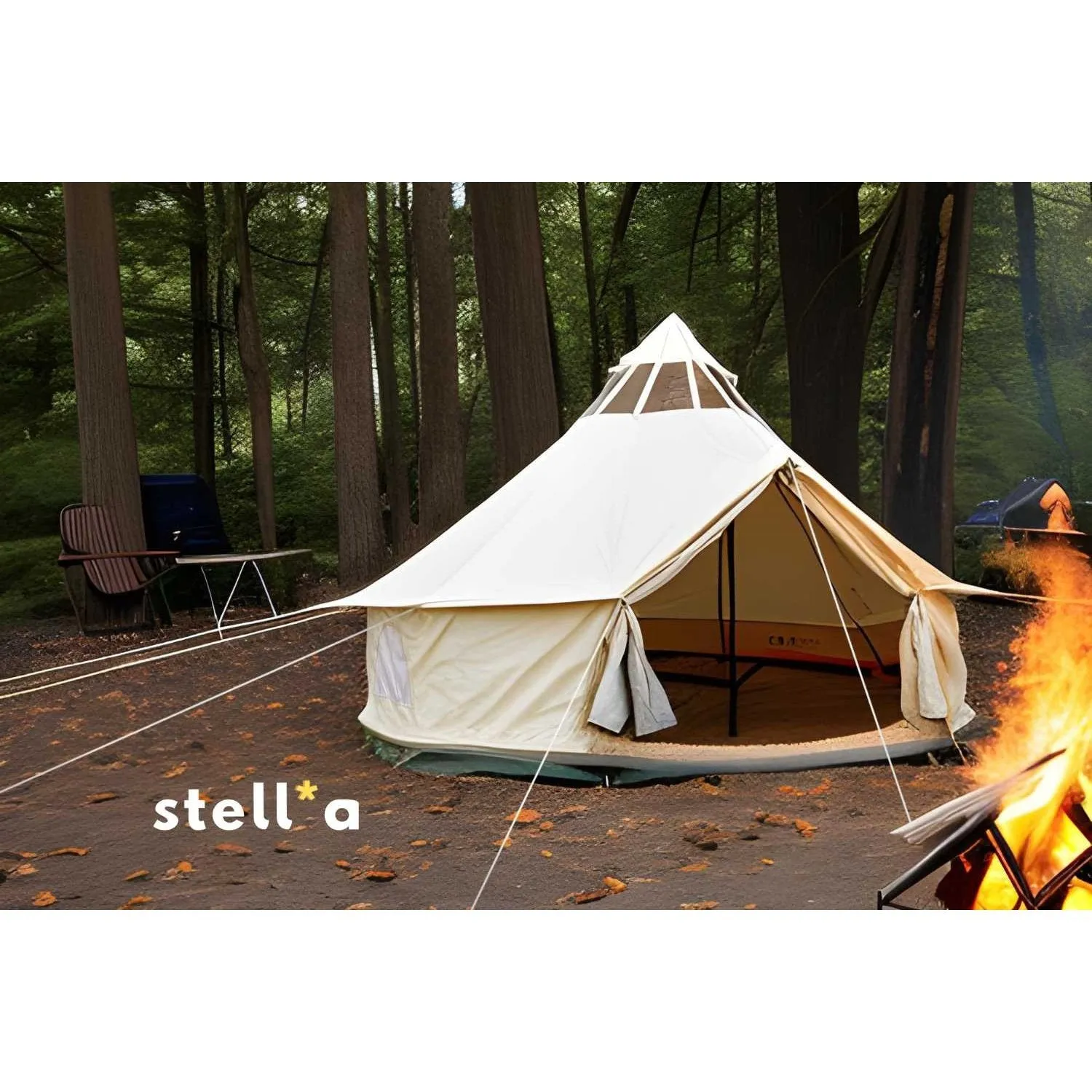 13' (4M) Stella™ Stargazing Canvas Tent