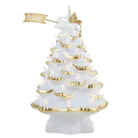 14 in. Animated Nostalgic Ceramic Tree - Angel