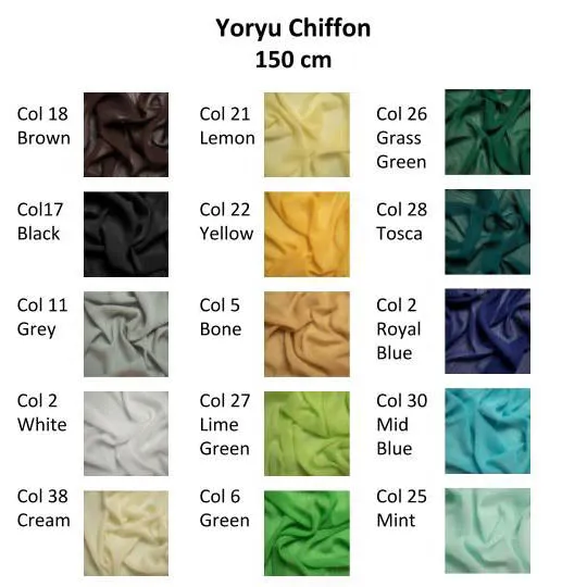 150cm Yoryu Crepe Chiffon