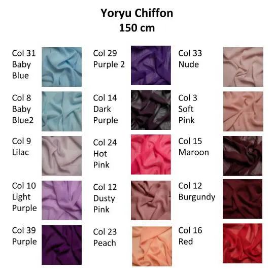 150cm Yoryu Crepe Chiffon