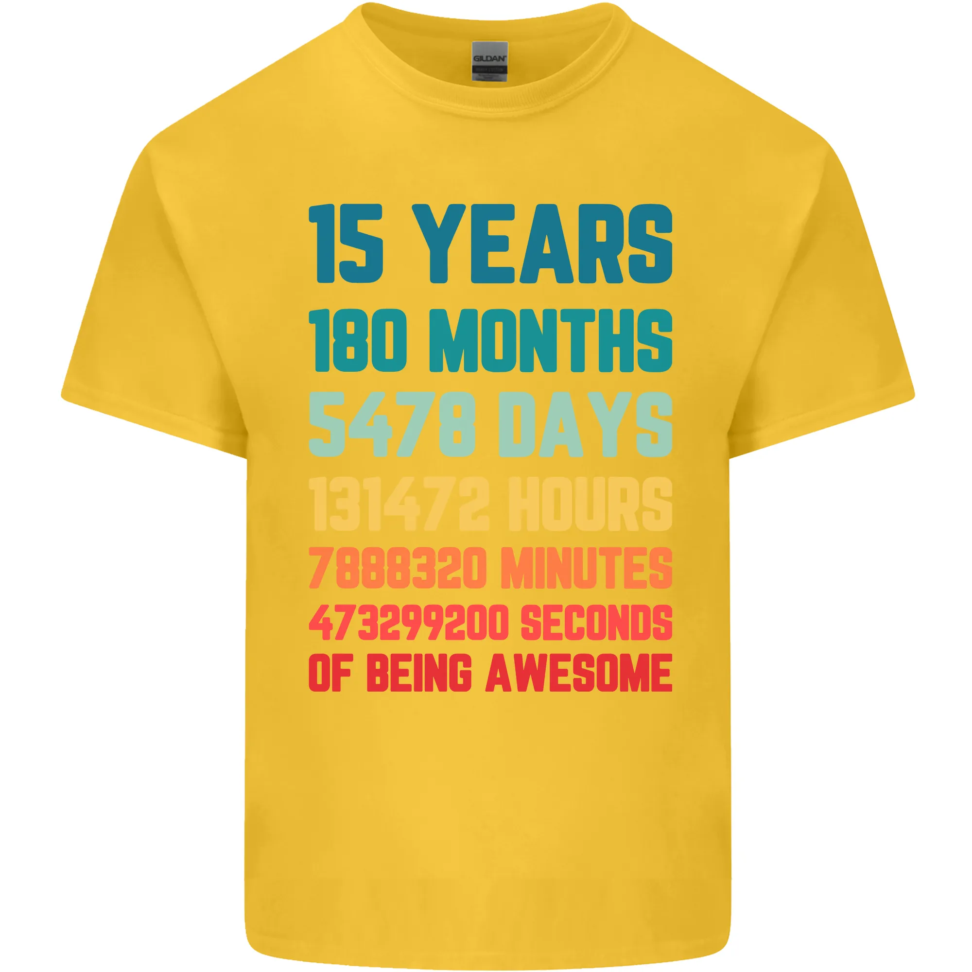 15th Birthday 15 Year Old Kids T-Shirt Childrens