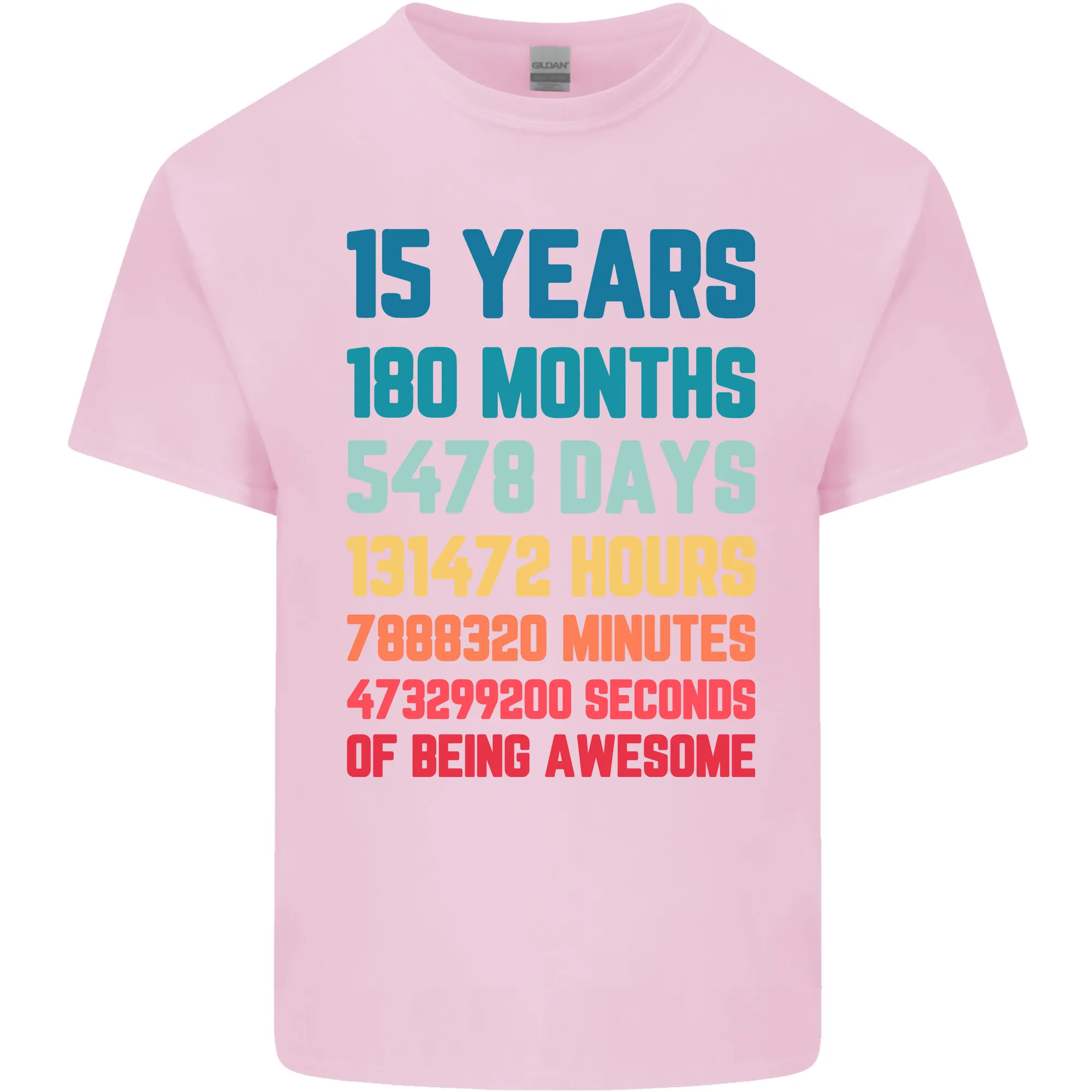 15th Birthday 15 Year Old Kids T-Shirt Childrens