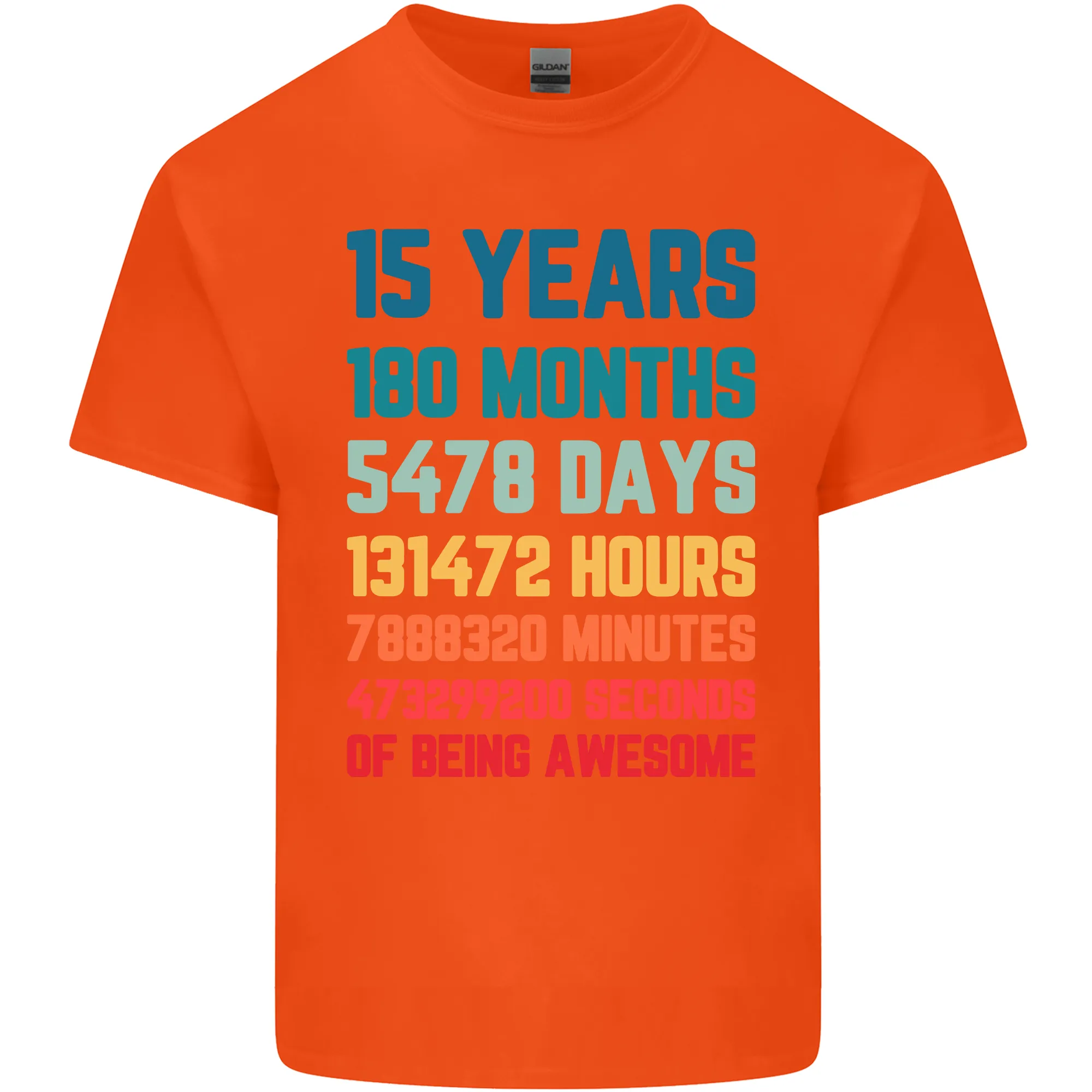 15th Birthday 15 Year Old Kids T-Shirt Childrens