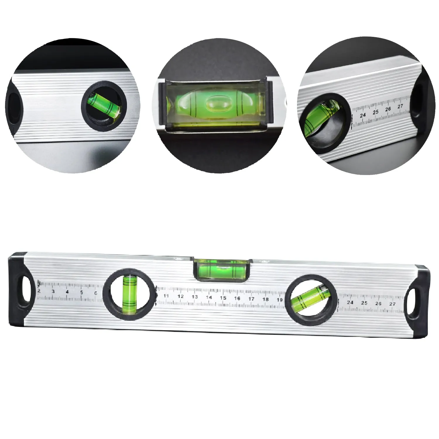 1645 28 cm Aluminum Alloy Magnetic Torpedo Level Metric Rulers