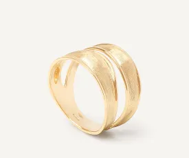 18K Yellow Gold Split Band Ring