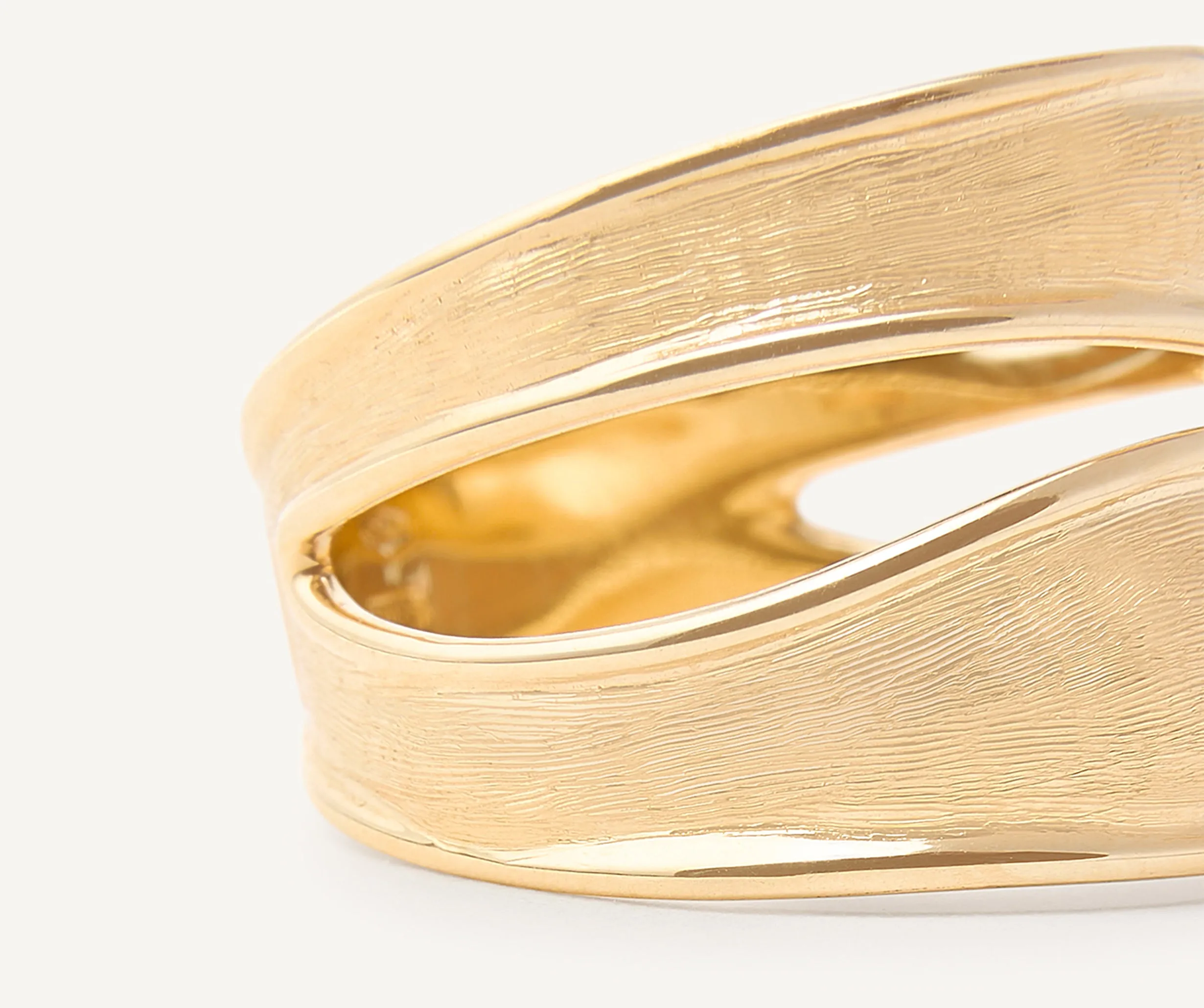 18K Yellow Gold Split Band Ring