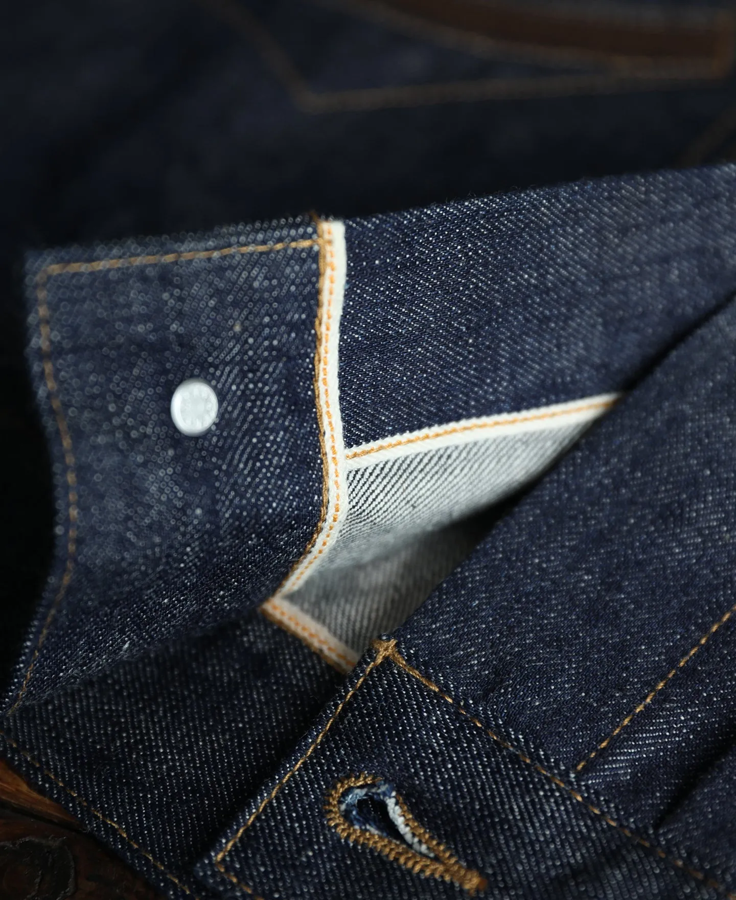 1940s Corduroy Collar Selvedge Denim Jacket