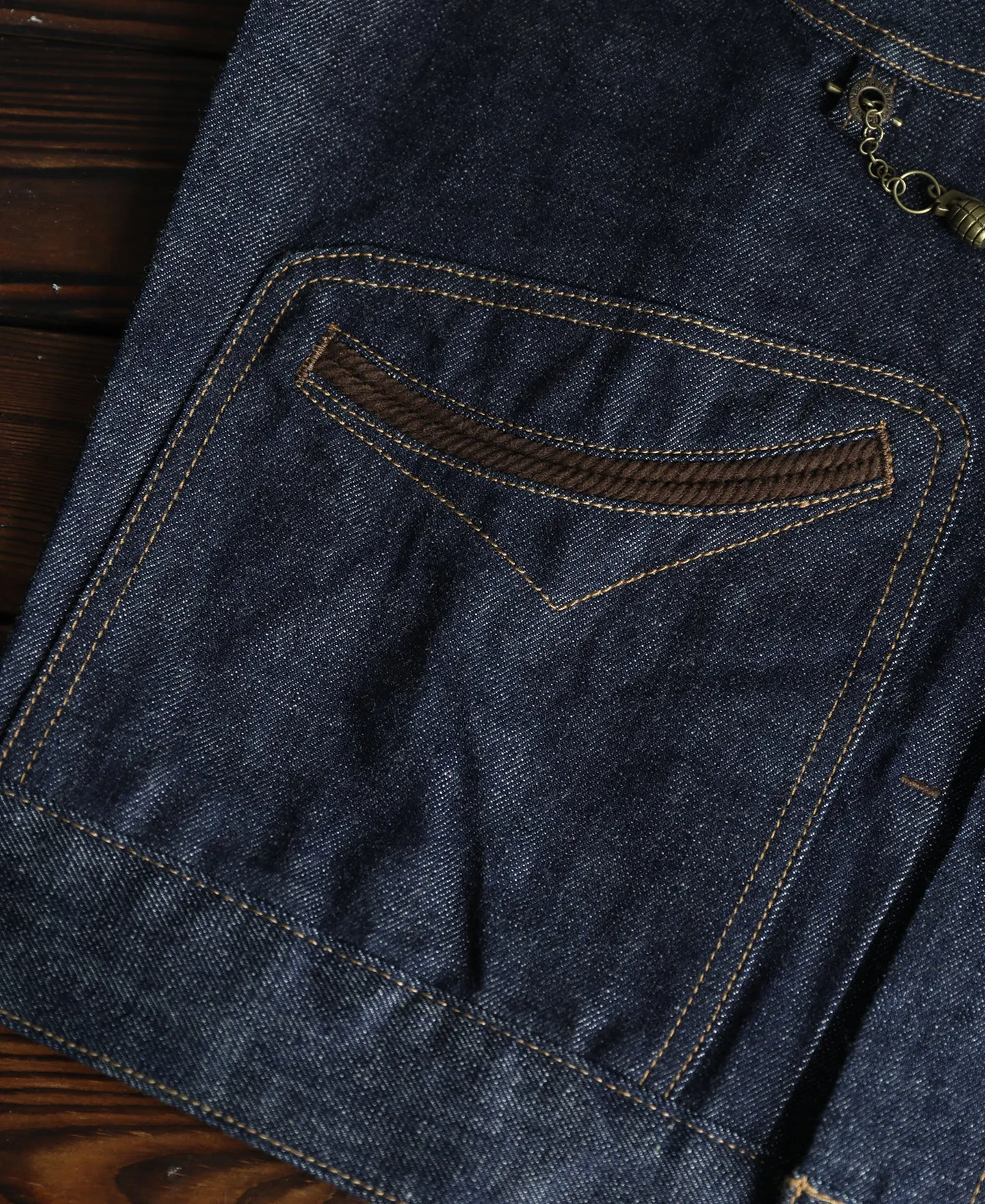 1940s Corduroy Collar Selvedge Denim Jacket