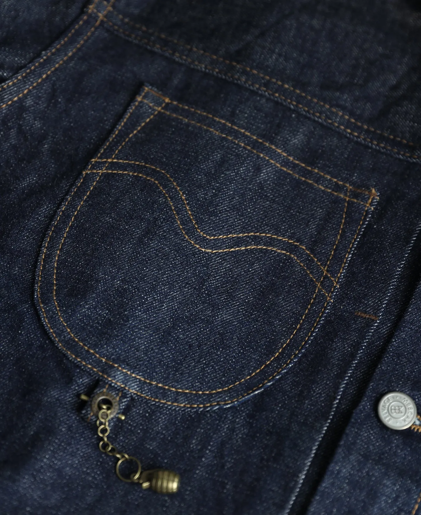 1940s Corduroy Collar Selvedge Denim Jacket