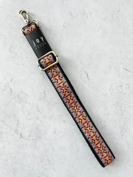 1" Mayan Embroidered Guitar Strap, Bright Multi