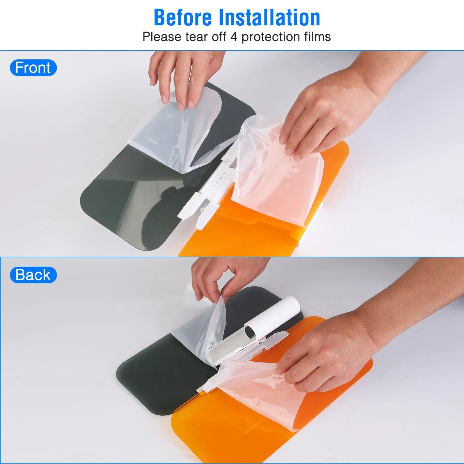 2-in-1 Sun Visor Extender with Adjustable View Angles