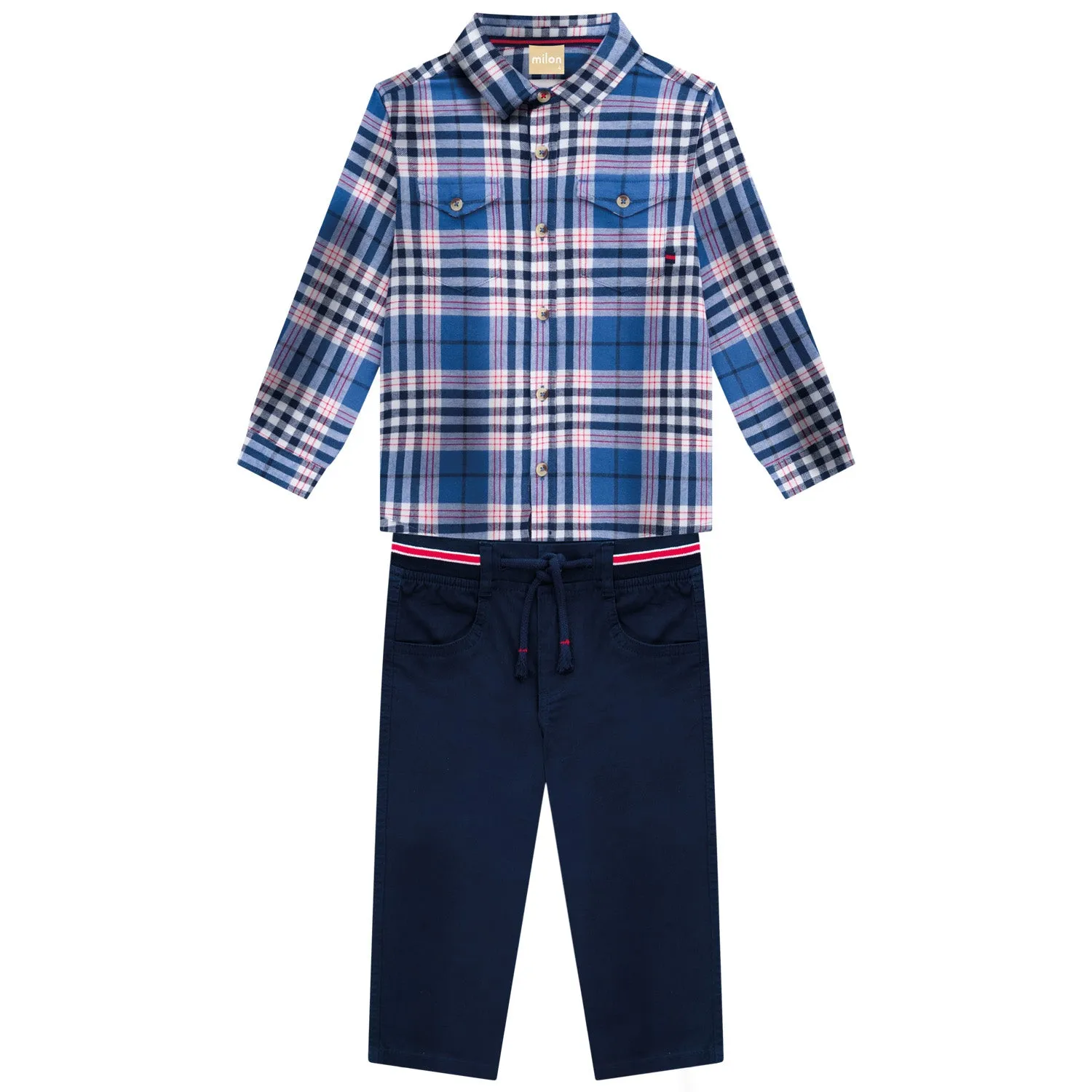 2 Piece Boys L/S Shirt & Pants