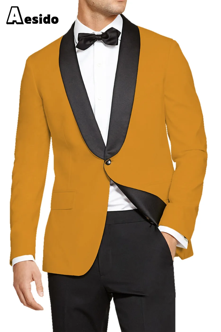 2 Pieces Fashion Shawl Lapel Men's Suit（Blazer Pants）