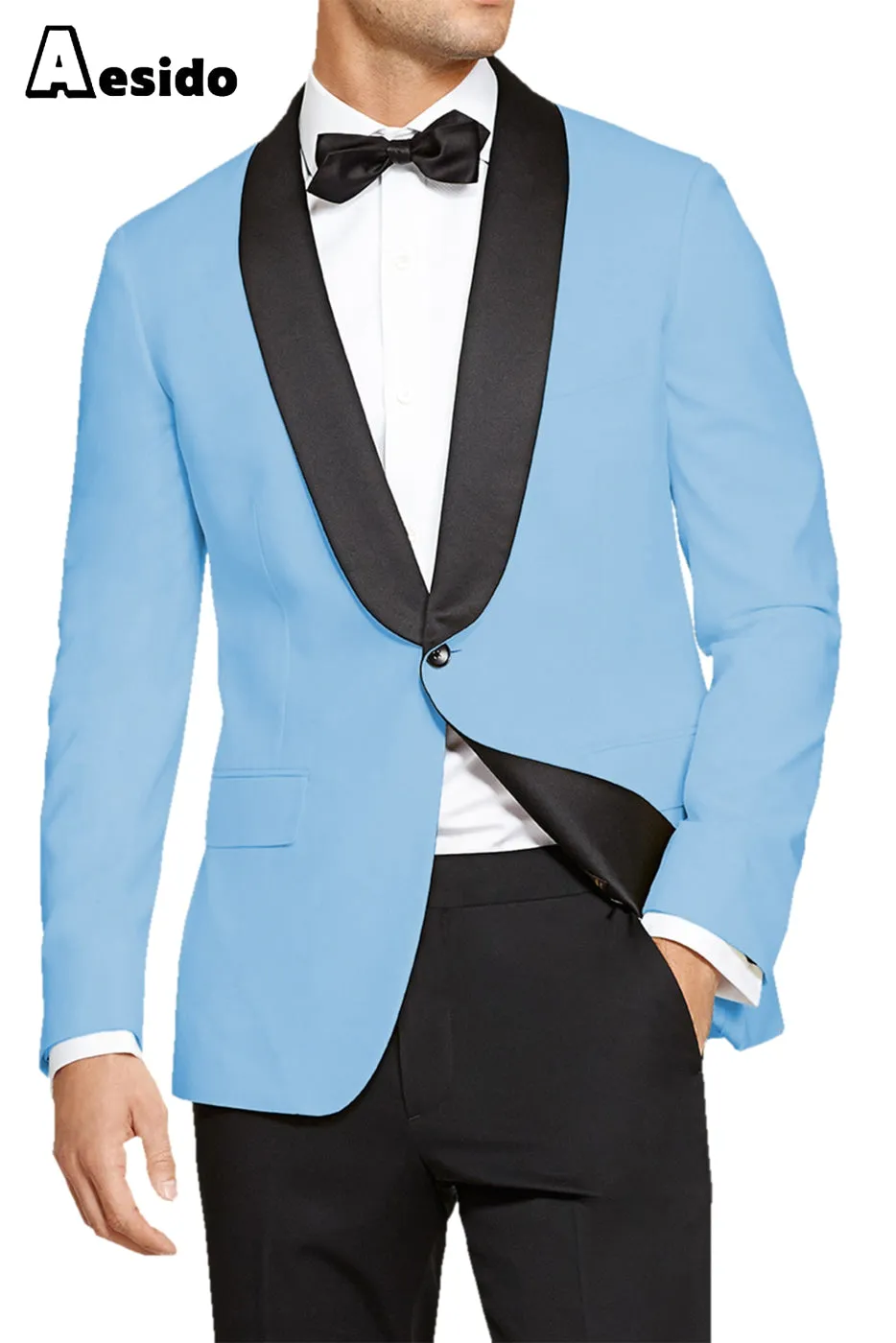 2 Pieces Fashion Shawl Lapel Men's Suit（Blazer Pants）