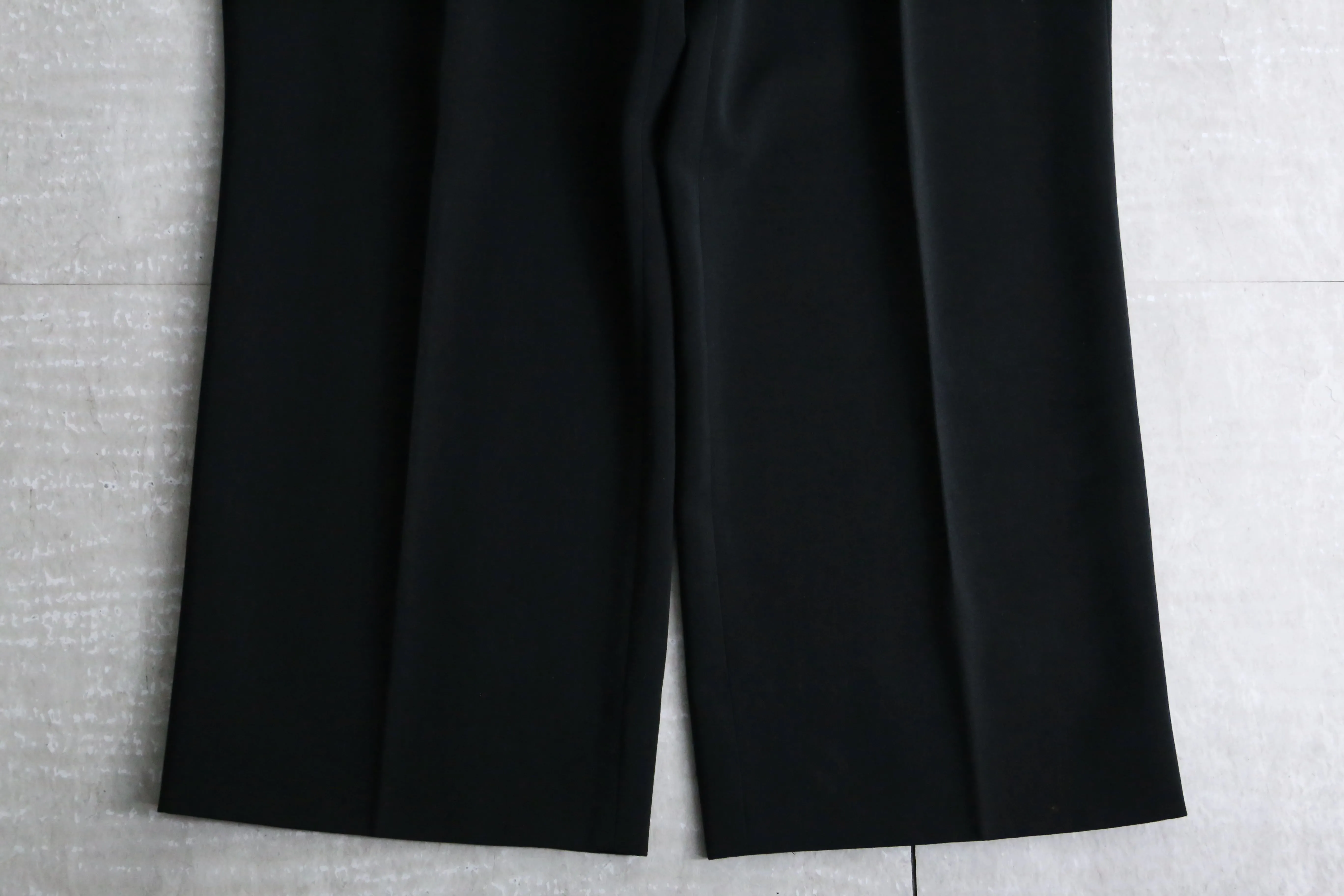 2 tuck black wide slacks