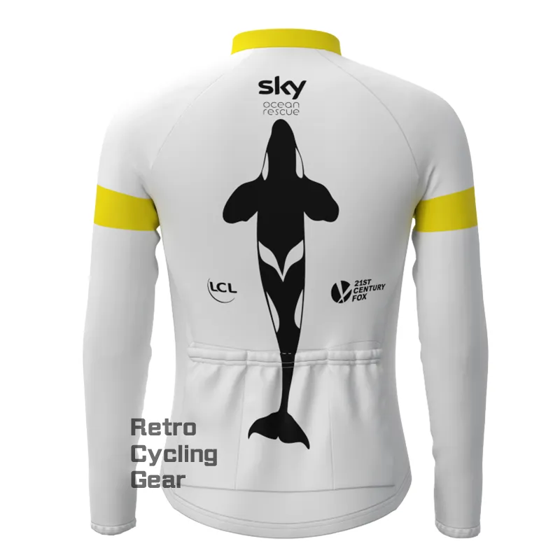 2018 sky Retro Long Sleeve Cycling Kits