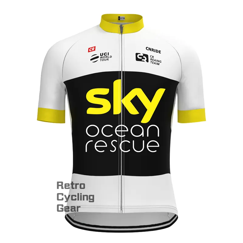 2018 sky Retro Long Sleeve Cycling Kits