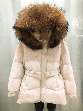 2020 High Quality Winter Women's Jacket 90% White Duck Down Coat