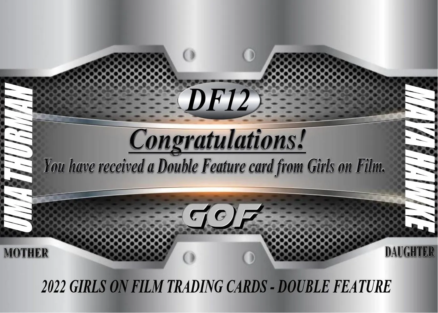 2022 GOF Double Feature Uma Thurman Maya Hawke Card