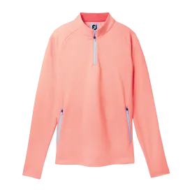 2024 FootJoy Womens Half Zip Printed Midlayer - Peach