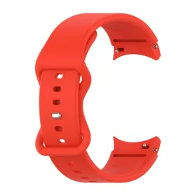 20mm simple silicone watch strap  for Samsung Galaxy Watch 4 - Red