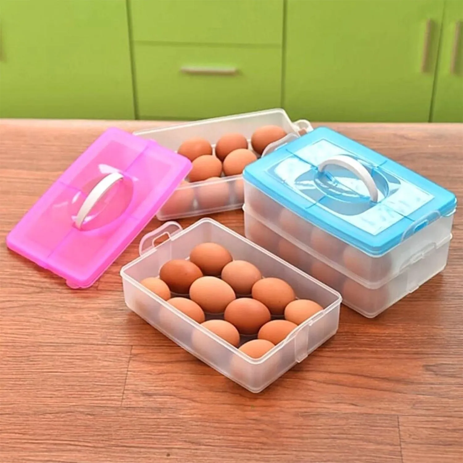 2263 Double Layer 24 Grid Egg Storage Box for Egg Storage Container