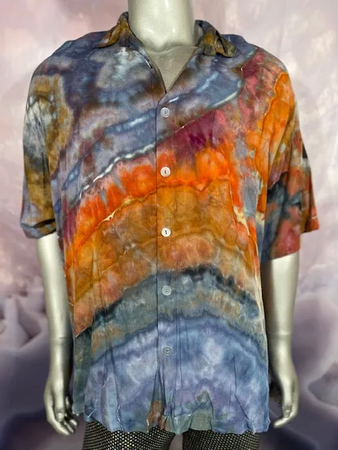 2XL Tyrannosaurus Dyes Button Down #16