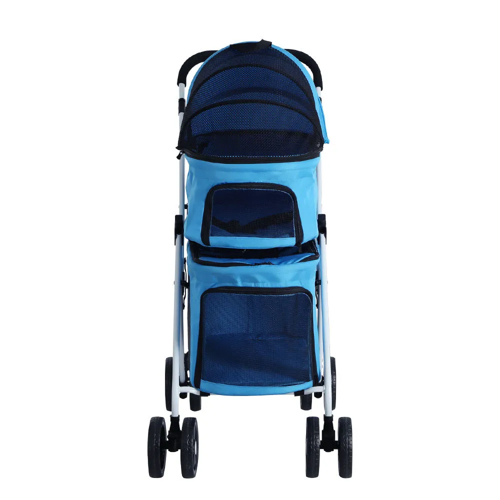 3-in-1 Foldable Pet Stroller with UV Protection - i.Pet