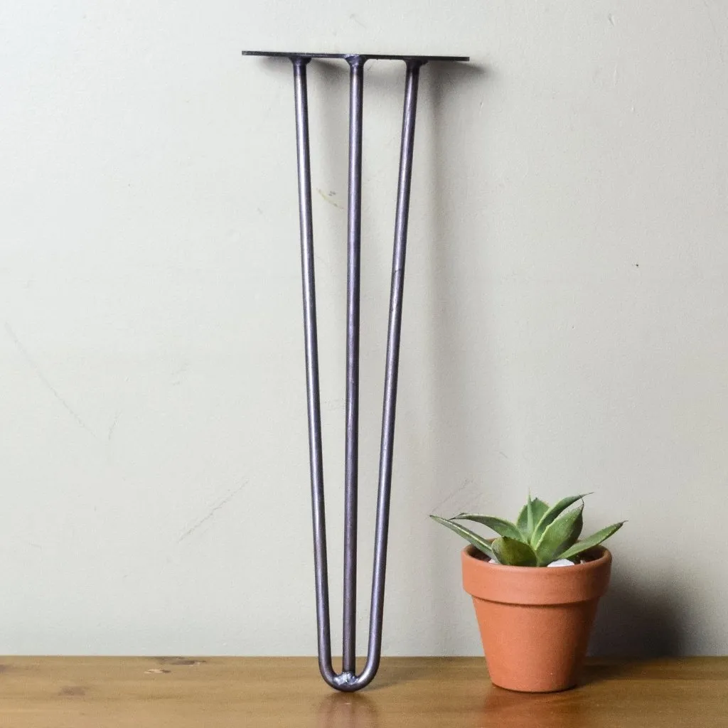 3-Rod Hairpin Leg (Bare Metal) (All Sizes)