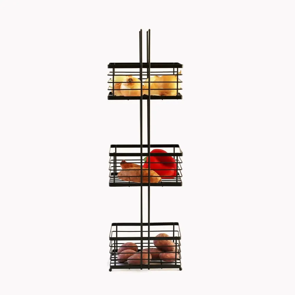 3 Tier Freestanding Shower Caddy Matte Black