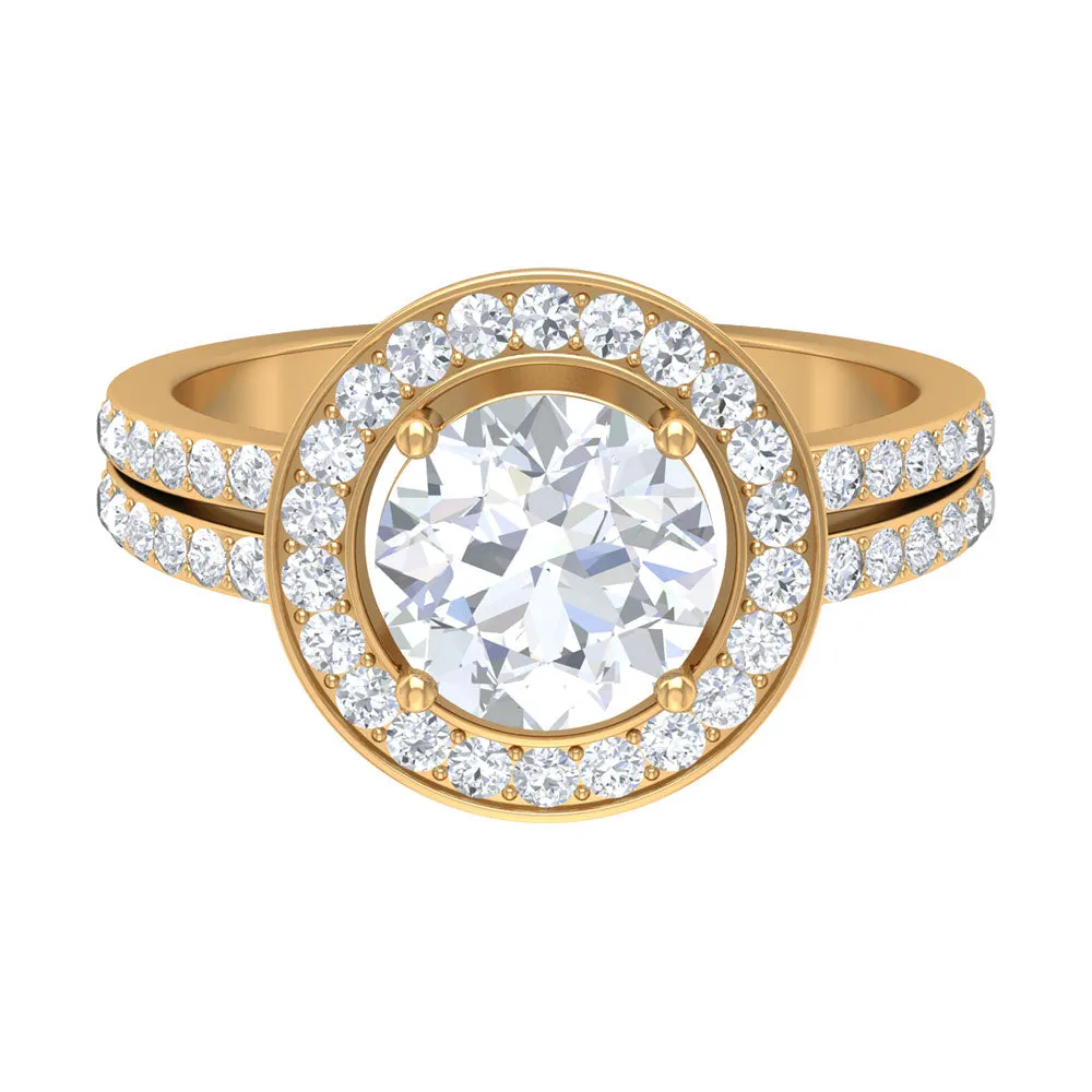 3.25 CT Classic Cubic Zirconia Engagement Ring