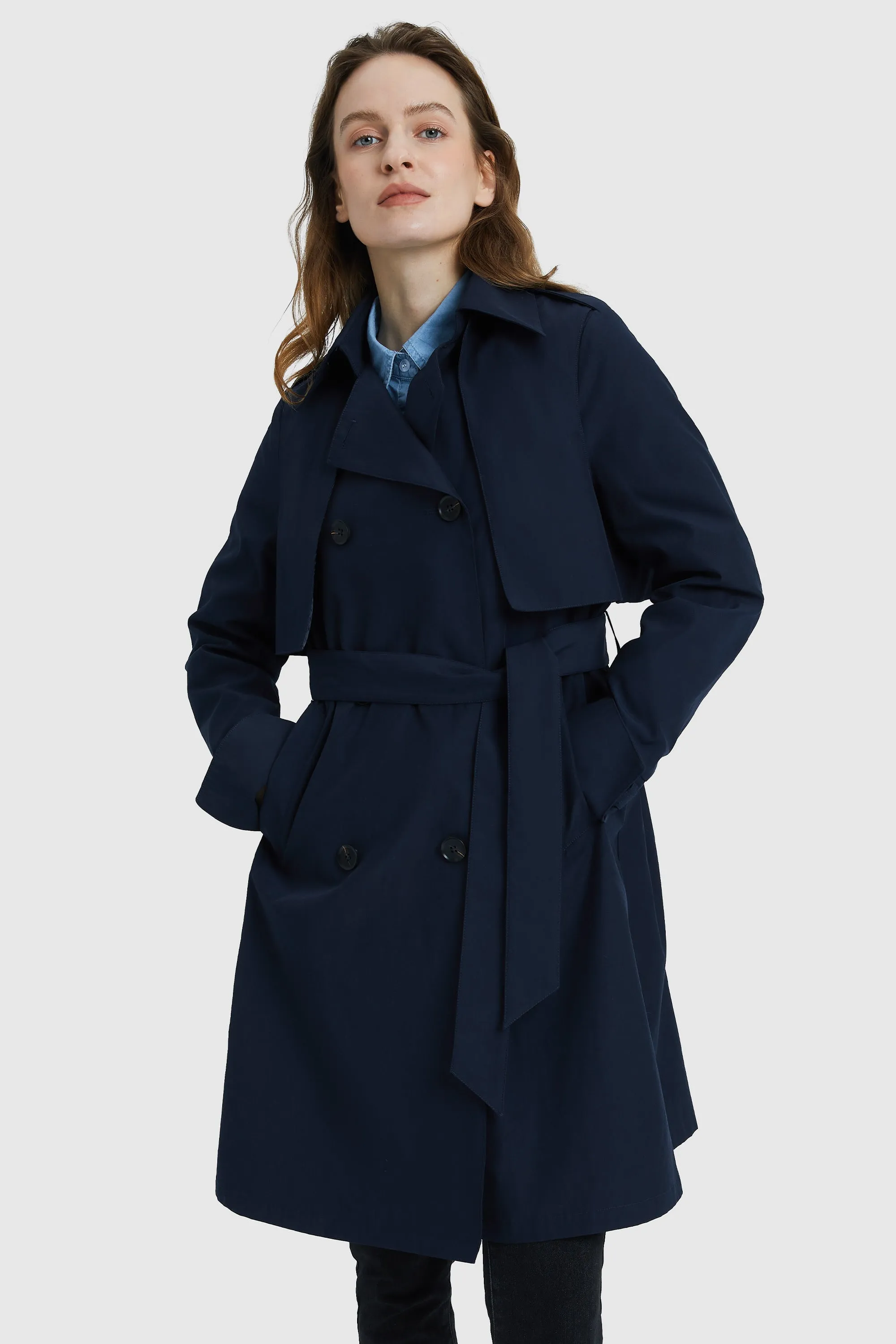 3/4 Trench with Removable Vest