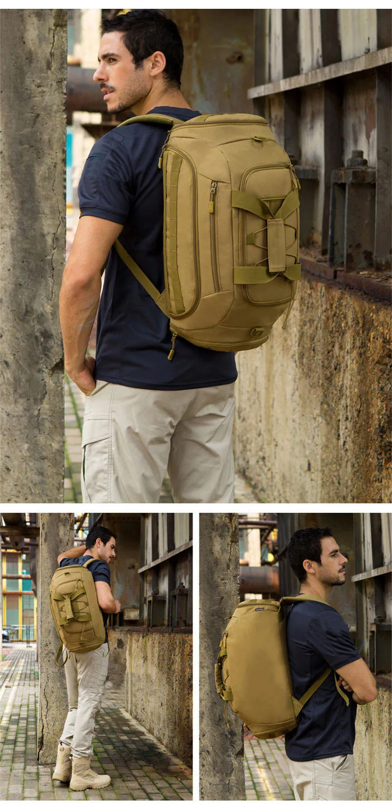 35L Military Molle Tactical Duffel Backpack