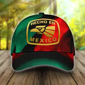 3D Full Printed Mexico Classic Cap Baseball Hat, Hecho En Mexico Cap Hat