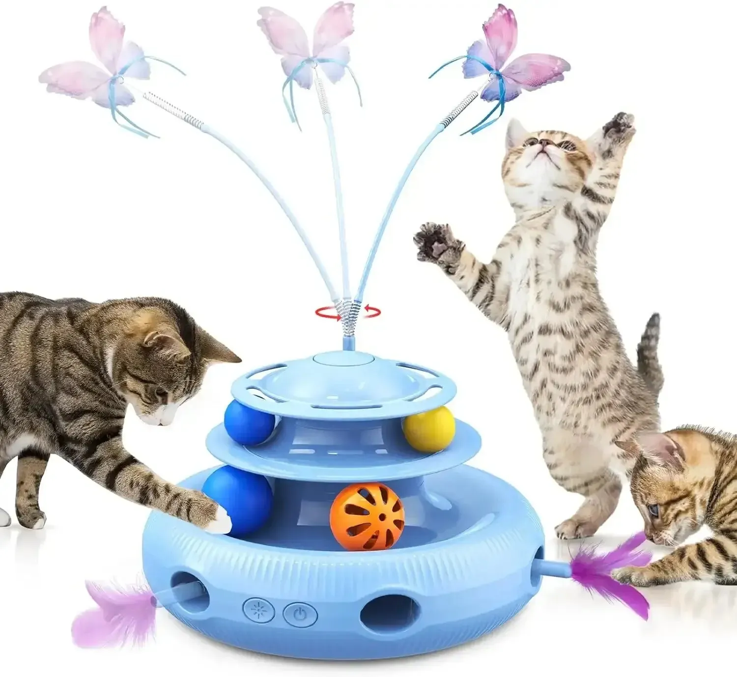 4-in-1 Interactive Cat Toy - Endless Fun