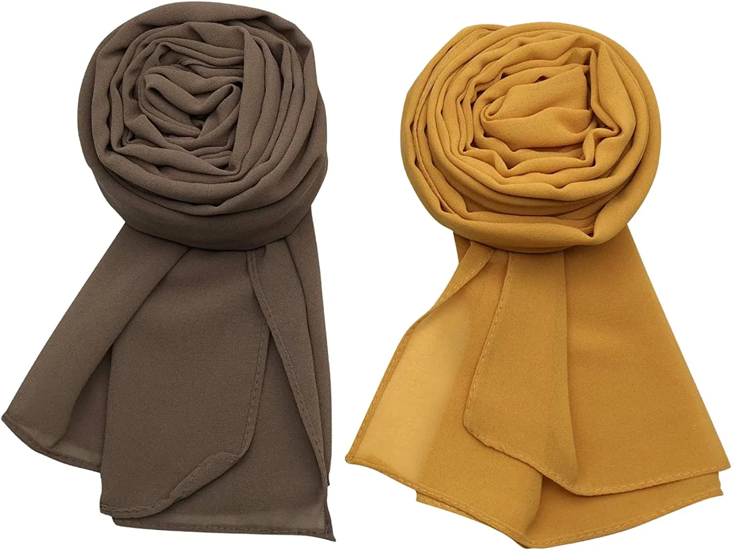 4 Pack Women's Soft Chiffon Scarves