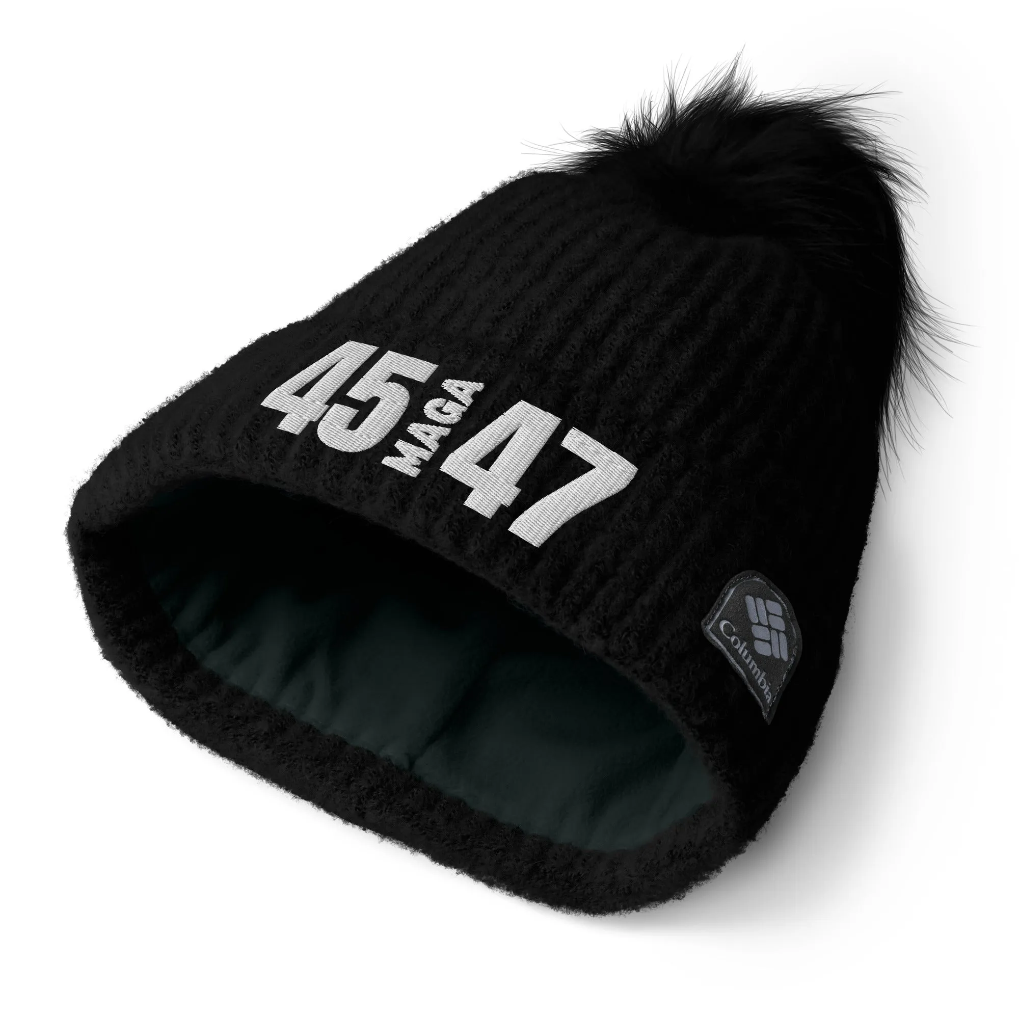 45 MAGA 47 Columbia Pom-Pom Beanie