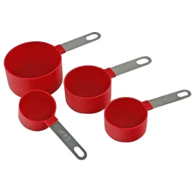 4pc Measuring Cup Set, Red